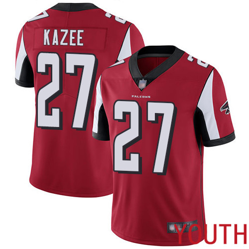 Atlanta Falcons Limited Red Youth Damontae Kazee Home Jersey NFL Football 27 Vapor Untouchable
